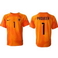 Camiseta Países Bajos Remko Pasveer #1 Portero Segunda Equipación Replica Mundial 2022 mangas cortas